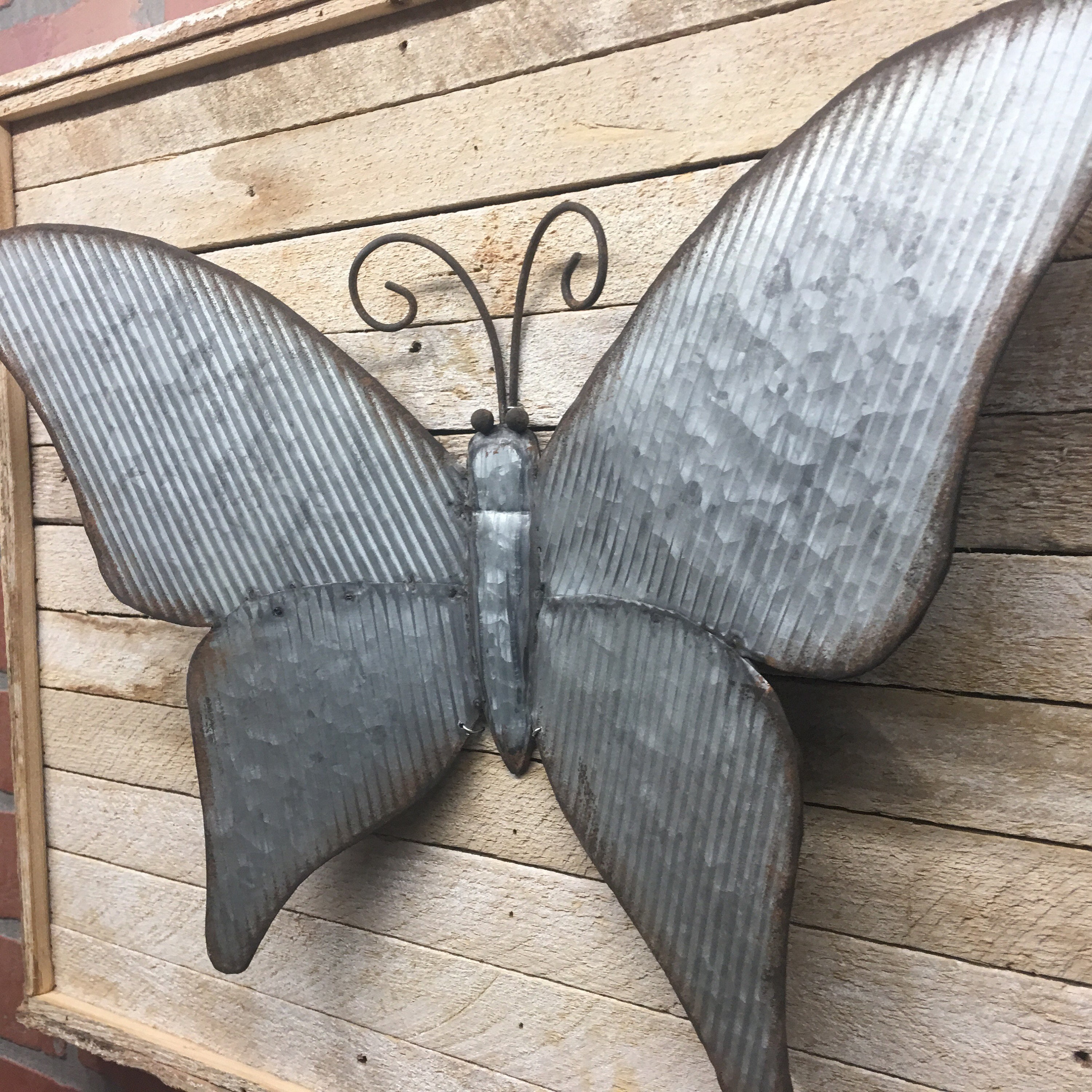 Rustic Metal Butterfly Wall Decor Butterfly Wall Art | Etsy
