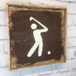 Rustic Golf Trail Marker Sign - Etsy