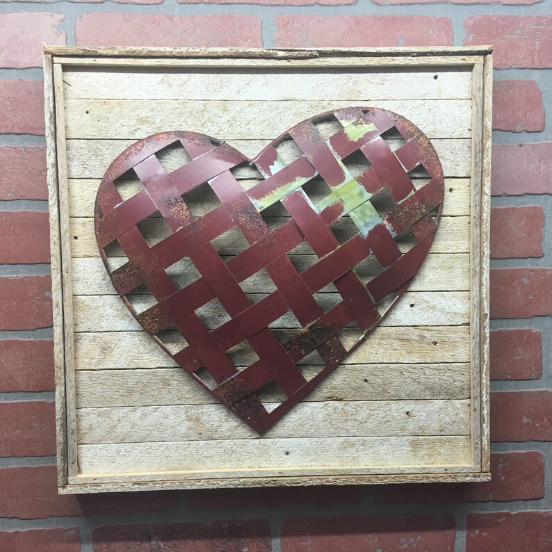 Valentine S Day Rustic Metal Heart Wall Decor Love Housewarming