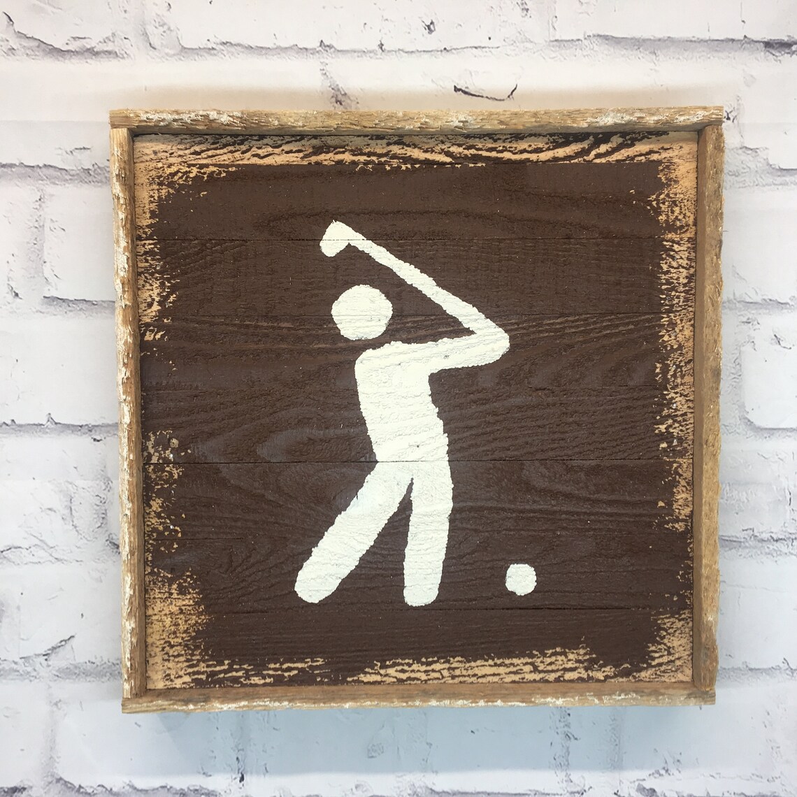Rustic Golf Trail Marker Sign - Etsy