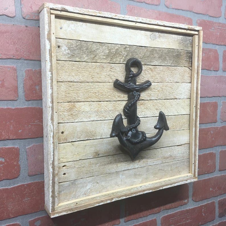 Rustic Metal Anchor Wall Decor Rustic Anchor Beach Decor Etsy