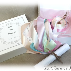 Bridal bouquet game, ribbon game, ribbon round