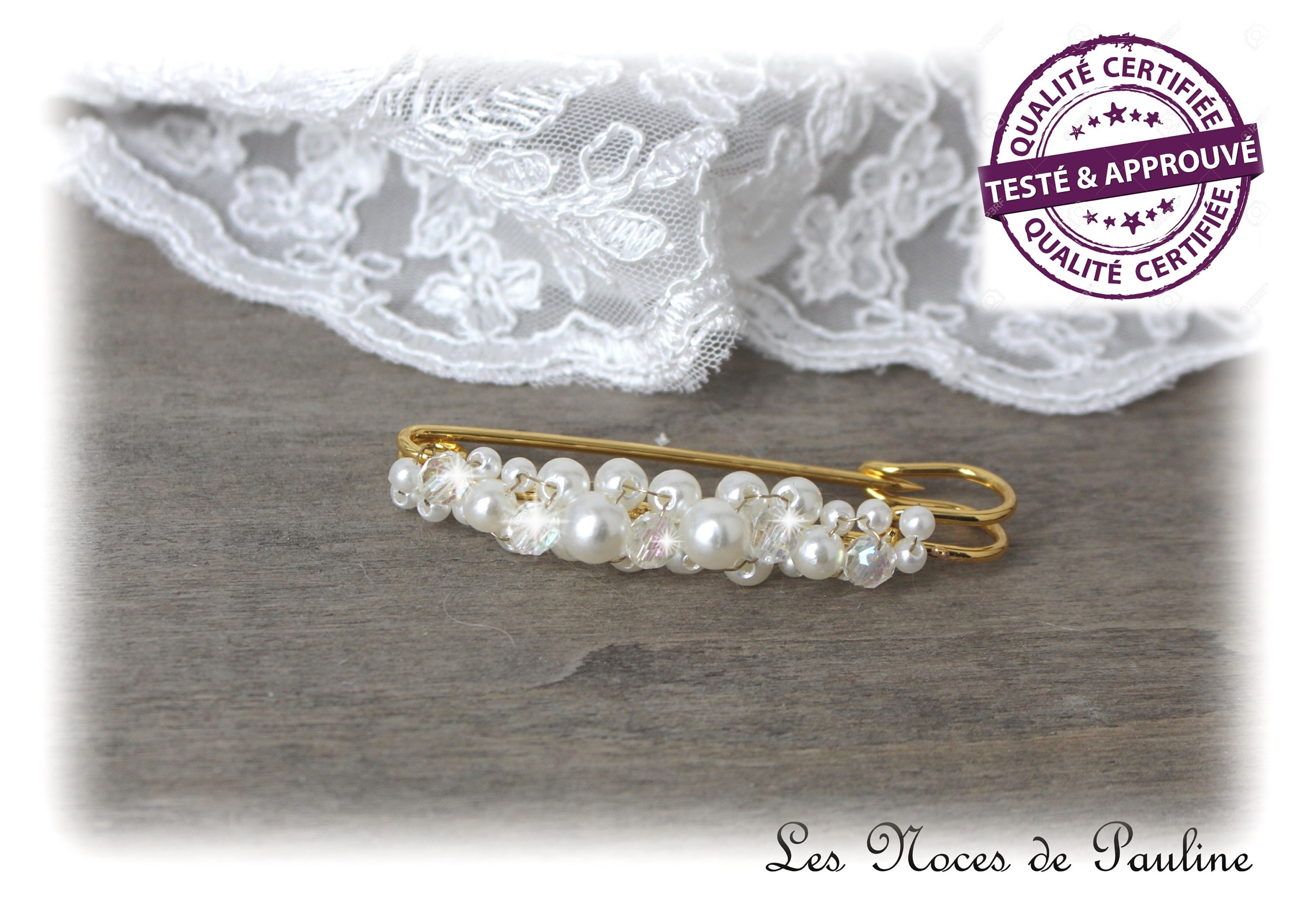 Broche Dorée Vintage - Modèle 76-13, Occasion