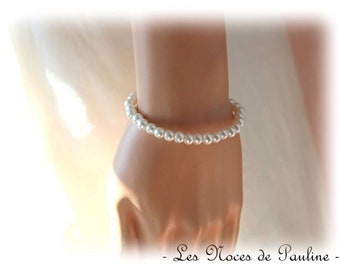 Elfenbein Hochzeit Armband Perlen Virginia Hochzeit Pearly Perlen Schmuck