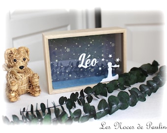 Personalized wooden piggy bank, name piggy bank, children's piggy bank, Little Prince piggy bank
