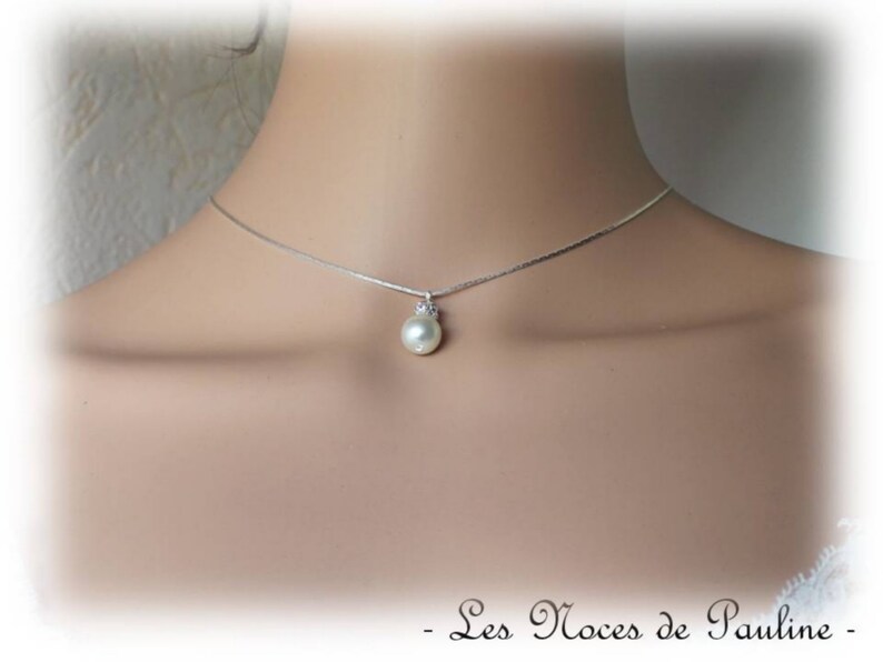 back necklace Ivory wedding adornment Pearls and rhinestones Dolly necklace Back jewel Jewelry