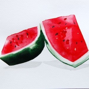 Watercolor Painting Original Not Print Watermelon 26032020204sSLWMRT