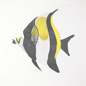 Watercolor Painting Original Not Print Moorish Idol Fish 13062017490sFSMIBY