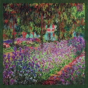 Pocket Square - Monet&#39;s Iris Garden at Giverny Pocket Square