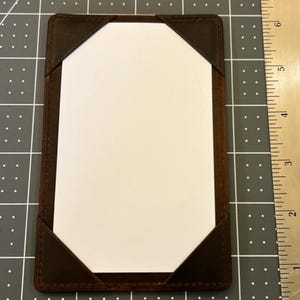 Bloc-notes de poche en cuir marron aniline bicolore | Porte-cartes 3x5 | Carnet de notes EDC | Cadeau exécutif fait main | Porte-documents en cuir
