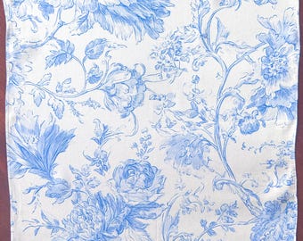 Blaues Einstecktuch aus Toile Seide - Doppelseitiger Charmeuse Satin
