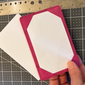 Pink Kalb Antik Leder Notizbuch | 3x5 Karteikartenhalter | Handgefertigtes EDC Notizbuch | Frauengeschenk | Leder Notizblock