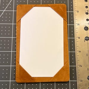 Chicorée Kalbsleder Antikleder Notizbuch | 3x5 Karteikartenhalter | Handgefertigtes EDC Notizbuch | Herren Geschenk | Warm Braune Leder Mappe