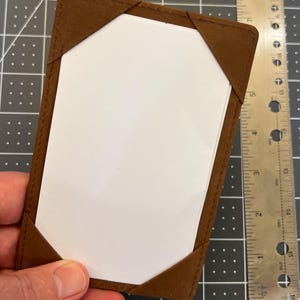 Toskanisches Braunes Nubukleder Taschenbuch | 3x5 Karteikartenhalter | EDC Notizblock | Aktentasche | Exekutive Geschenk | Padfolio - Fossiles Holz