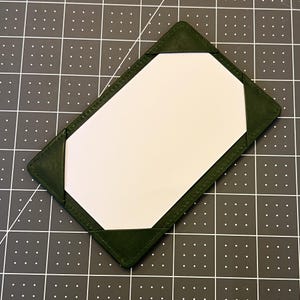 Bloc-notes de poche en cuir de veau antique vert chasseur | Porte-cartes 3x5 | Carnet EDC fait main | Cadeau homme | Porte-documents en cuir de luxe