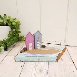 Wooden beach hut, seaside wooden house, house warming gift