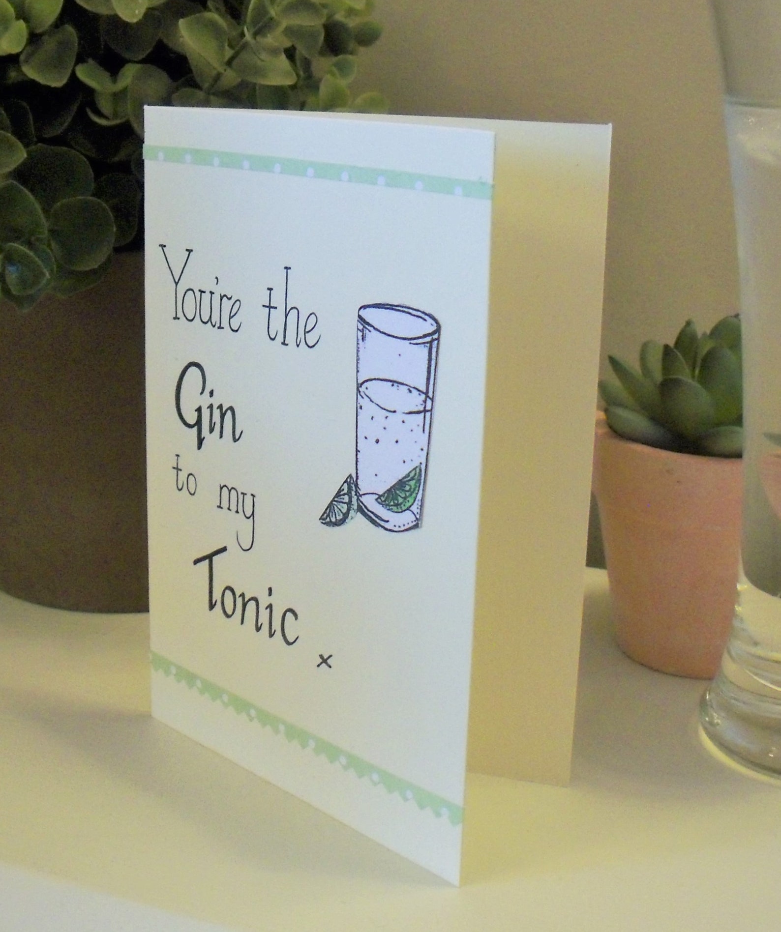 Gin und Tonic Karte lustige Jahrestagskarte Gin Karte | Etsy