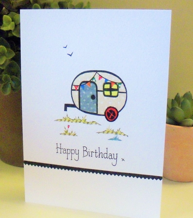 Caravan birthday card caravan gift caravan card travel gift Etsy