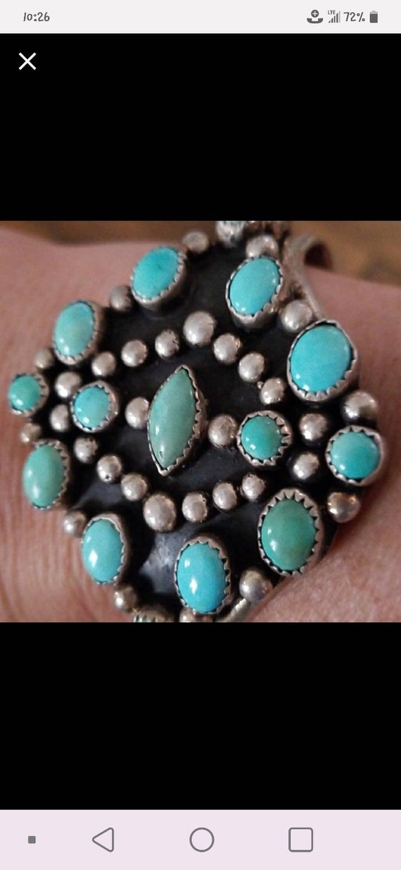 Vintage Helen Ortega cuff / band bracelet sterlin… - image 2