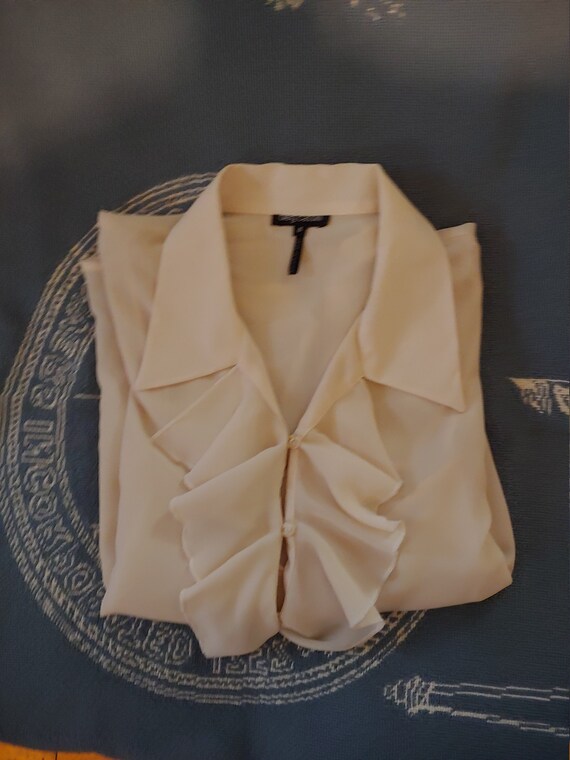 Vintage Oleg cassini blouse, Oleg cassini shirt, v