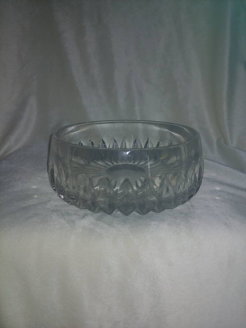 Cuenco de cristal vintage, cuenco de cristal de Waterford, cuenco de cristal, cuenco de cristal para servir imagen 2