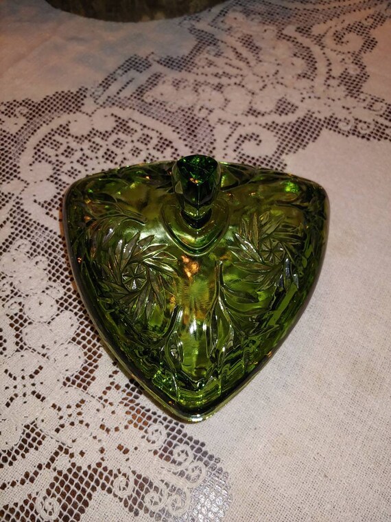 Vintage Green Candy Dish / Serving Bowl Etsy New Zealand