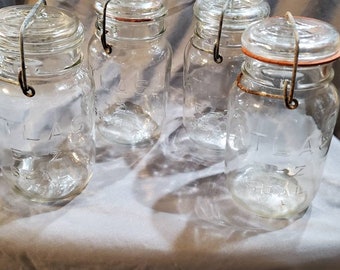 Vintage atlas canning jars, vintage atlas jars, vintage glass jars,