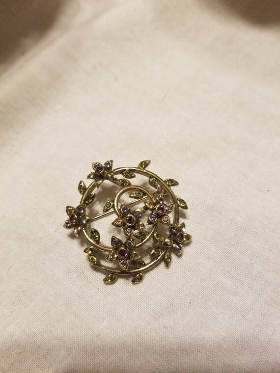 Monet brooch, monet sterling pin, monet and semi p