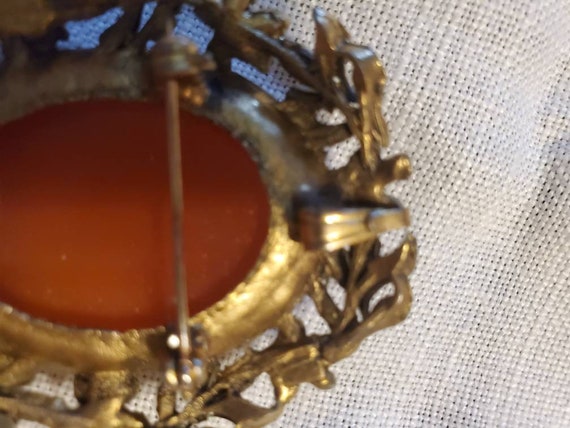 Vintage large cameo brooch, vintage cameo brooch,… - image 6
