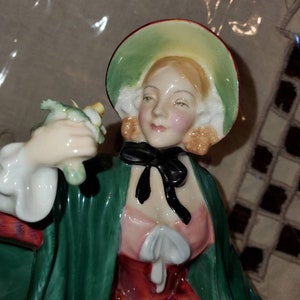 Vintage Royal doulton &quot;lady charmian&quot;  figurine , royal doulton figurine. Porceline figurine girl