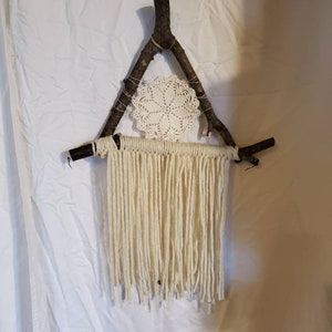 Handmade dream catcher/handmade rug décor/handmade wall hanging, wall hanging