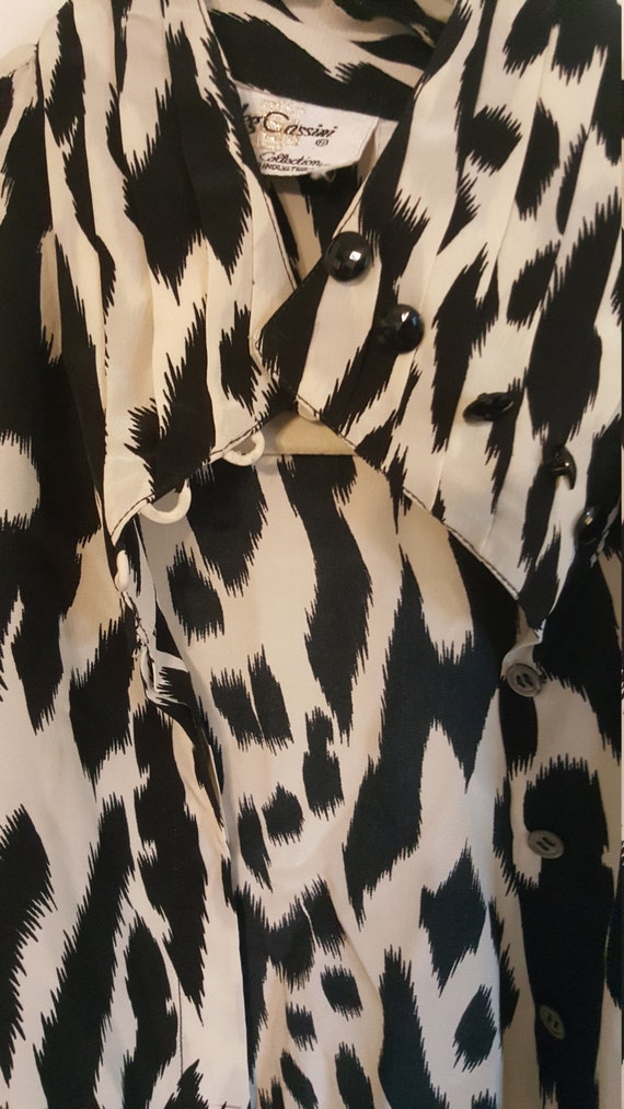 Vintage Oleg Cassini silk blouse,Oleg  Cassini silk blouse, Oleg Cassini blouse. View 3
