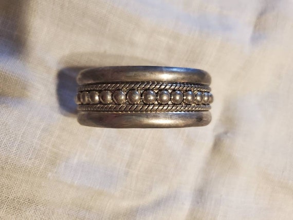 Vintage Sterling Silver cuff bracelet, Vantage bra