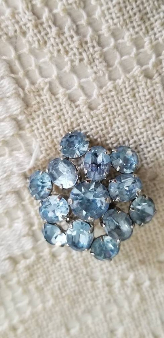 Vintage Bavarian crystal  broach , crystal broach… - image 2