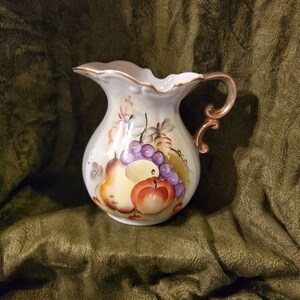 Vintage lefton China pitcher,lefton China,vintage  flower pitcher, china pitcher
