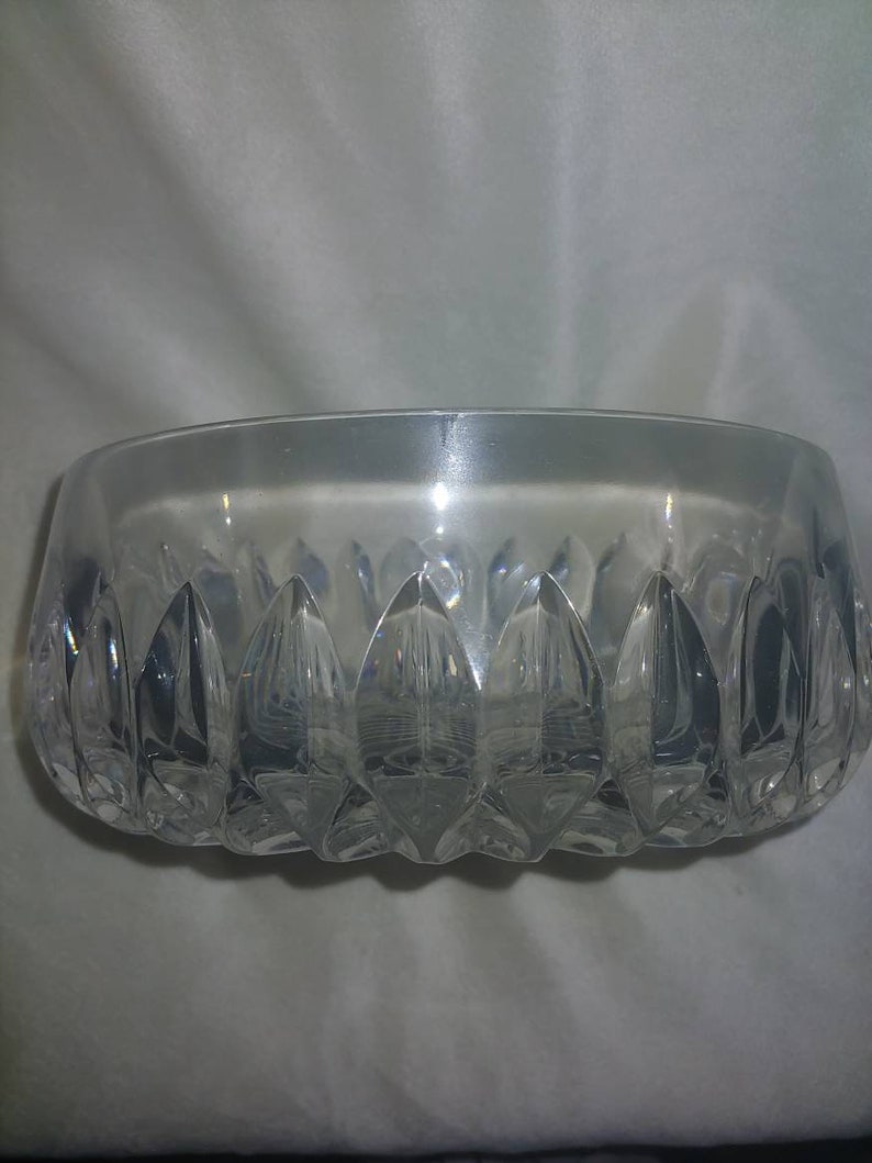Cuenco de cristal vintage, cuenco de cristal de Waterford, cuenco de cristal, cuenco de cristal para servir imagen 1