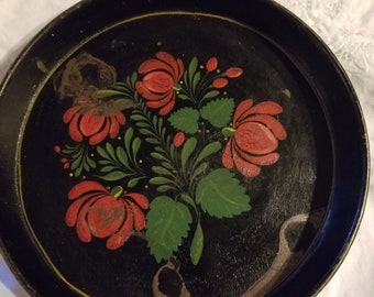 Vintage 1920s hand painted tray