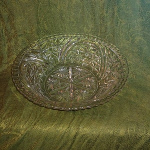 Vintage cut glass bowl, vintage bowl, cut glass bowl.