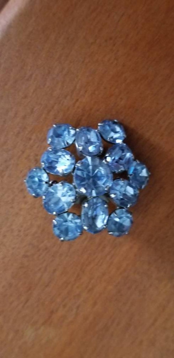 Vintage Bavarian crystal  broach , crystal broach.