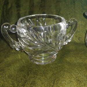 Vintage crystal Sugar Bowl, vintage Sugar Bowl, Sugar Bowl.
