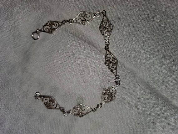 Vintage unique sterling silver bracelet - image 1