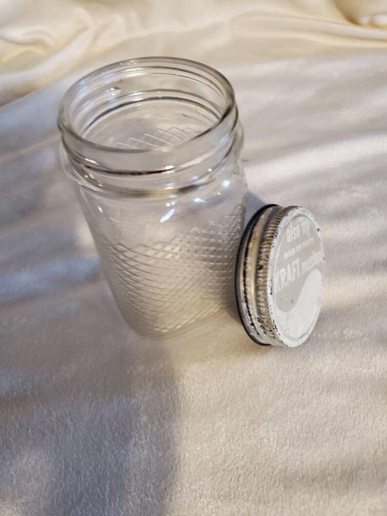 Vintage kraft mayonnaise jar. Vintage jar. Kraft mayonnaise Etsy