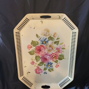 Vintage 1930s hand painted tray