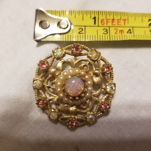 Vintage brooch, vintage pin, vintage opal brooch image 4