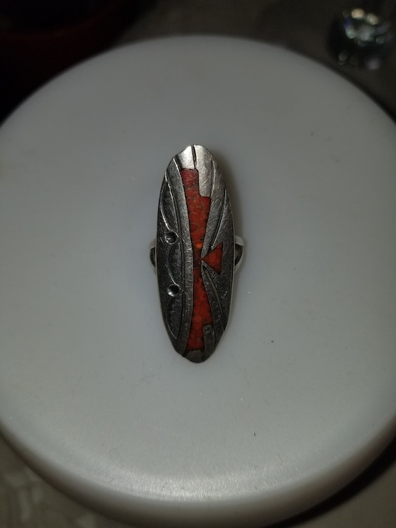 Vintage J.Nezzie turquouse ring, vintage turquoise