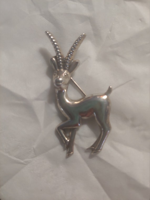 Vintage sterling silver gazelle, sterling silver g