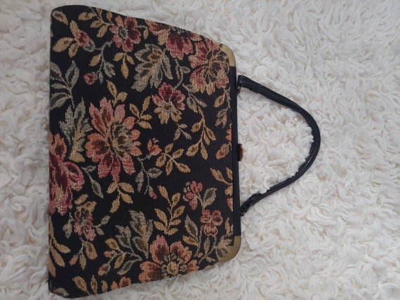 Vintage carpet/tapestry bag, vintage  pocketbook,… - image 9