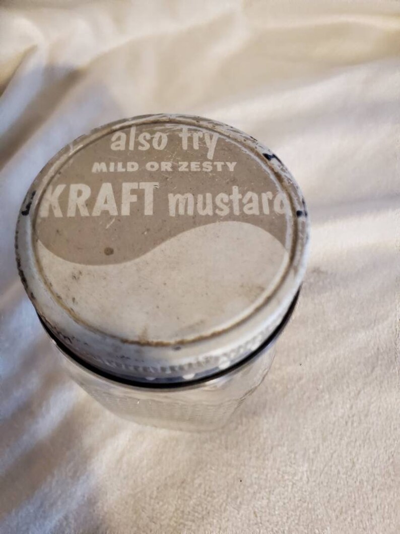 Vintage kraft mayonnaise jar. Vintage jar. Kraft mayonnaise Etsy