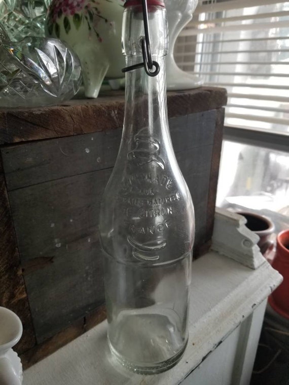 Vintage Lemonade Bottle French Bottle French Lemonade Bottle Etsy