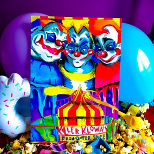 A4 art print killer Klowns from outer space